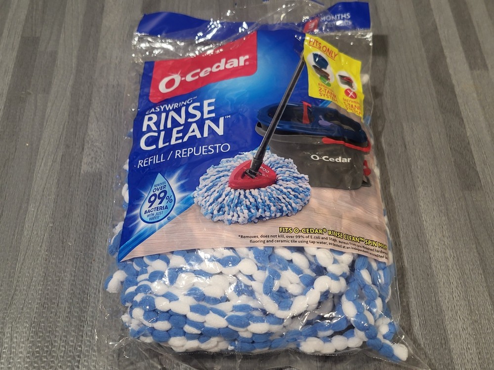 ⭐⭐⭐⭐⭐ NEW O-Cedar Rinse Clean 2 Bucket System Spin Mop Head Replacement Genuine