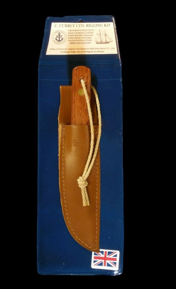Captain Currey Rigging Knife w/ Leather Sheath