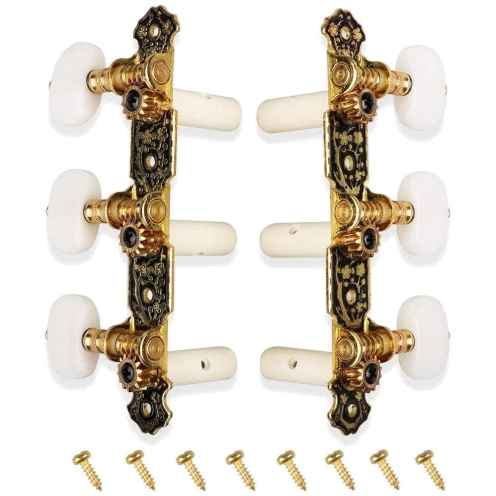 Tuning Pegs for Classical Guitar - Short Black