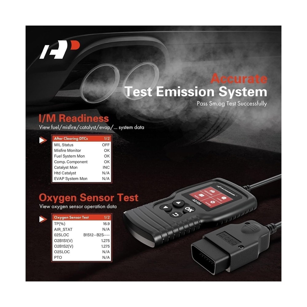 A-Premium AD100 Universal OBD2 Scanner Diagnostic Tool, Car Code Re... Fast Ship