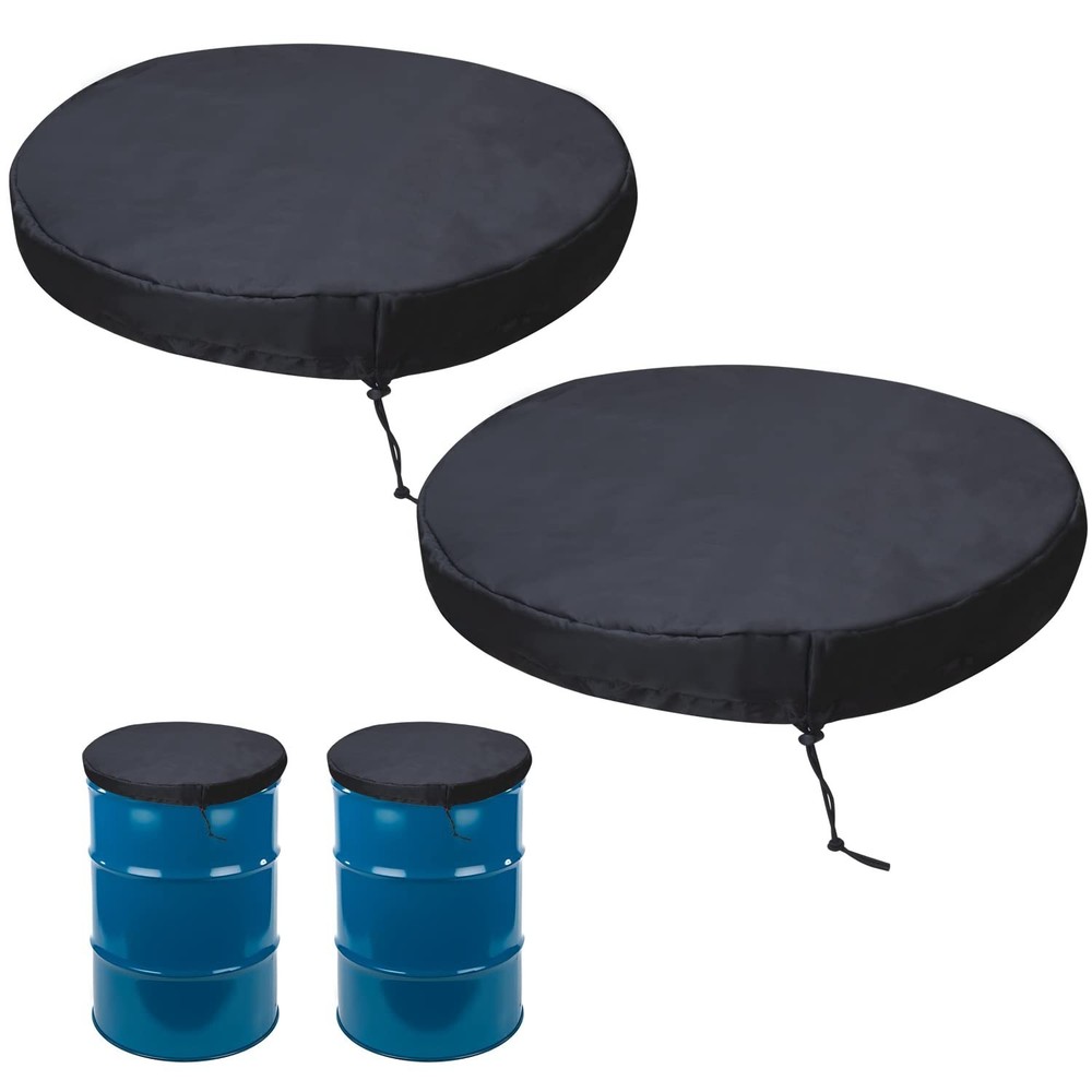 55 Gallon Drum Cover with Stretchable Adjustable Drawstring , 55 Gallon Drum ...