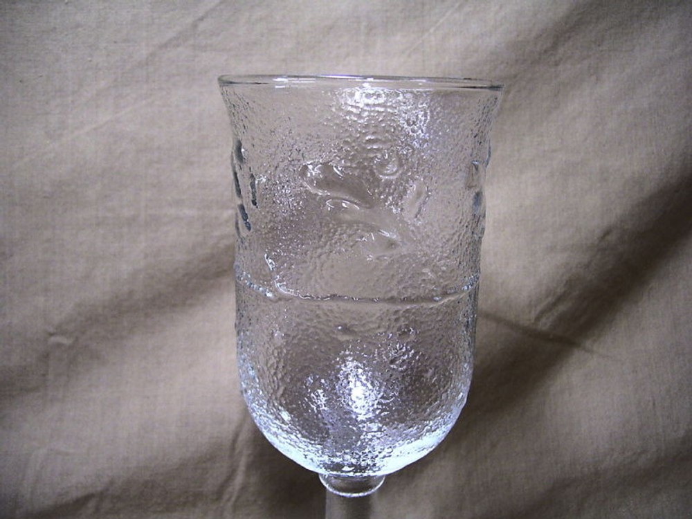 Anchor Hocking Amanda Pattern Water Goblet