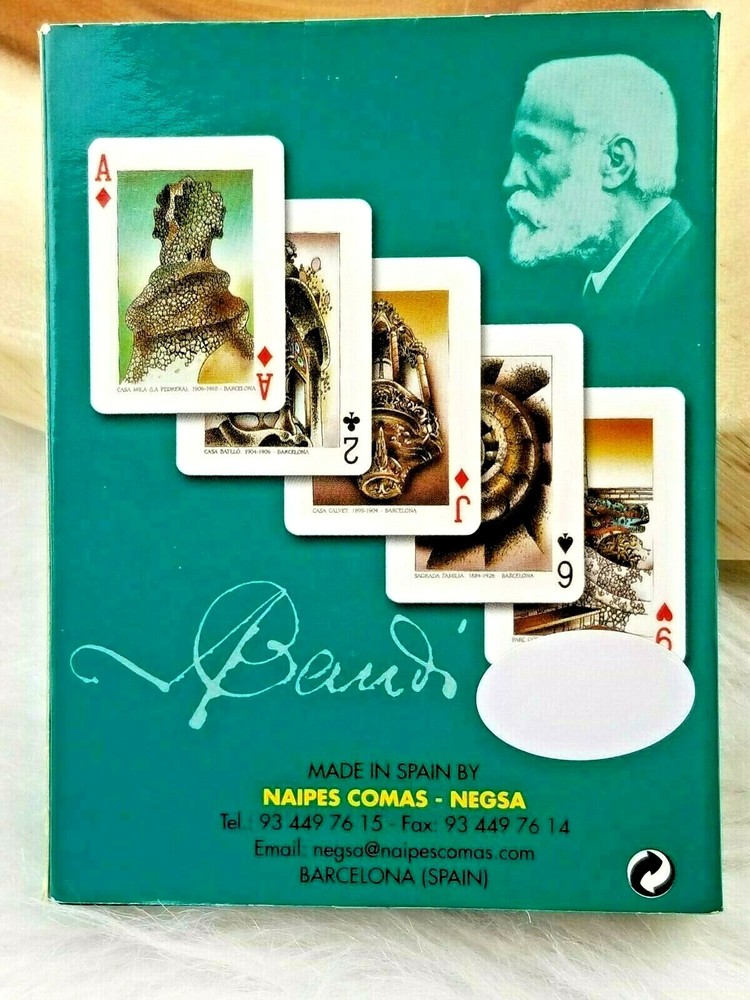 Gaudi Poker Playing Cards 54 Colour Illustrations