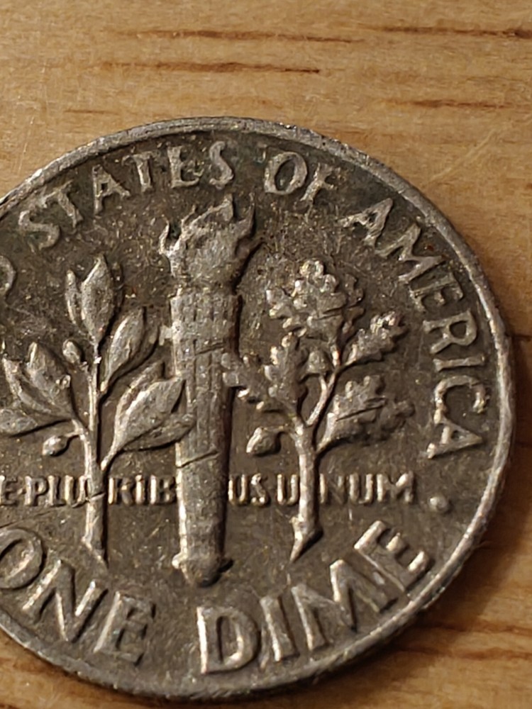 1966 Roosevelt Dime • No Mint Mark. Error On WE