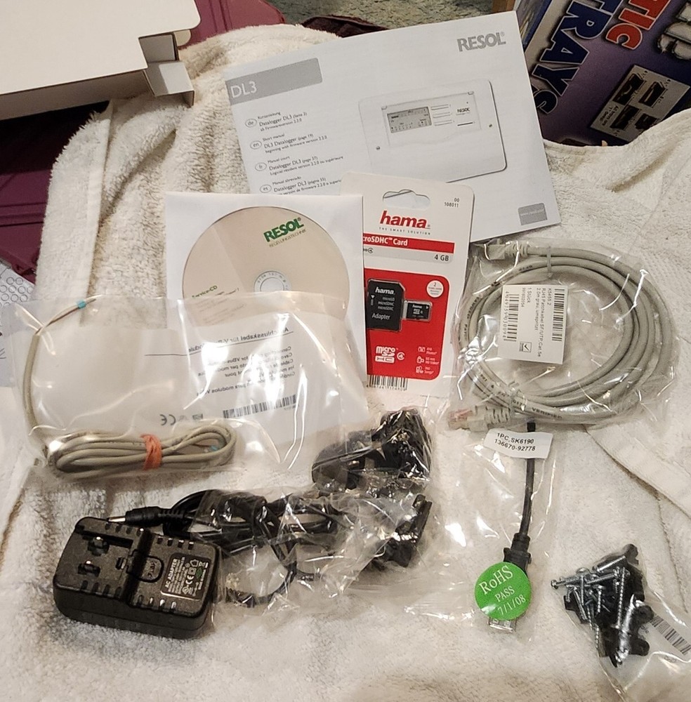 Resol Datalogger DL3 w/ Accessories