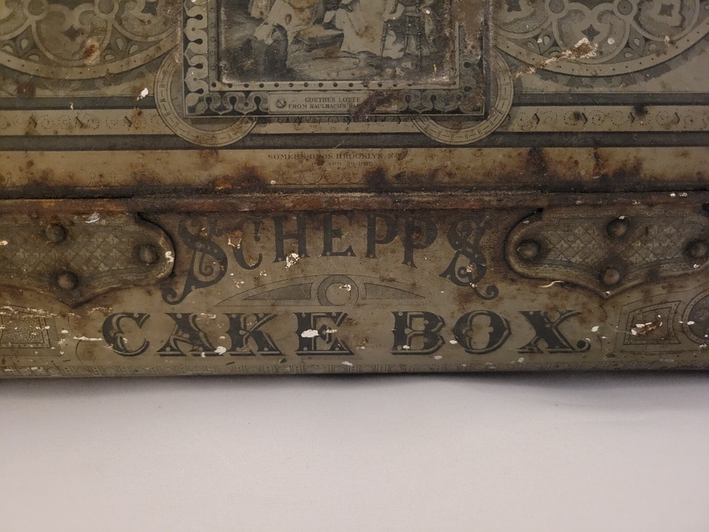 Antique Schepp's Cake Box