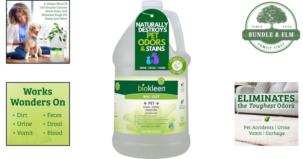 1 Gallon Enzymatic Cleaner for Pets, Biodegradable and Plant-Based Formula