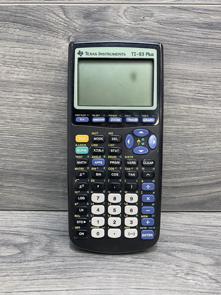 TI-83 Plus Texas Instruments Black Graphing Calculator  Tested