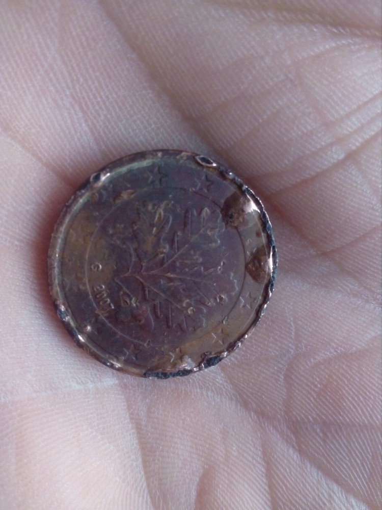 5 cent euro 2007 metal rare mint ERRORS
