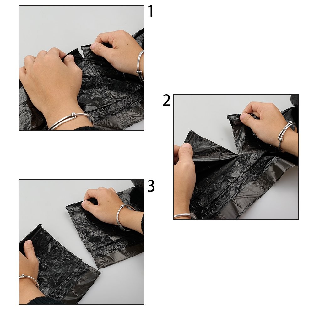 1.2 Gallon Small Drawstring Trash Bags, Black, 108 Counts