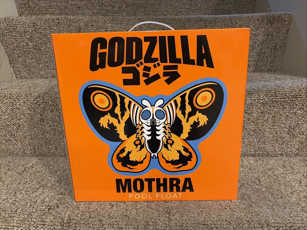 HUGE GODZILLA MOTHRA Official Winged Inflatable Pool Float Raft New in Box Rare
