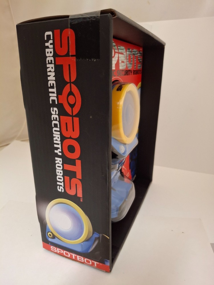 A CYBERNETIC SECURITY ROBOT:SPOTBOT ; Motorized, Screaming Siren