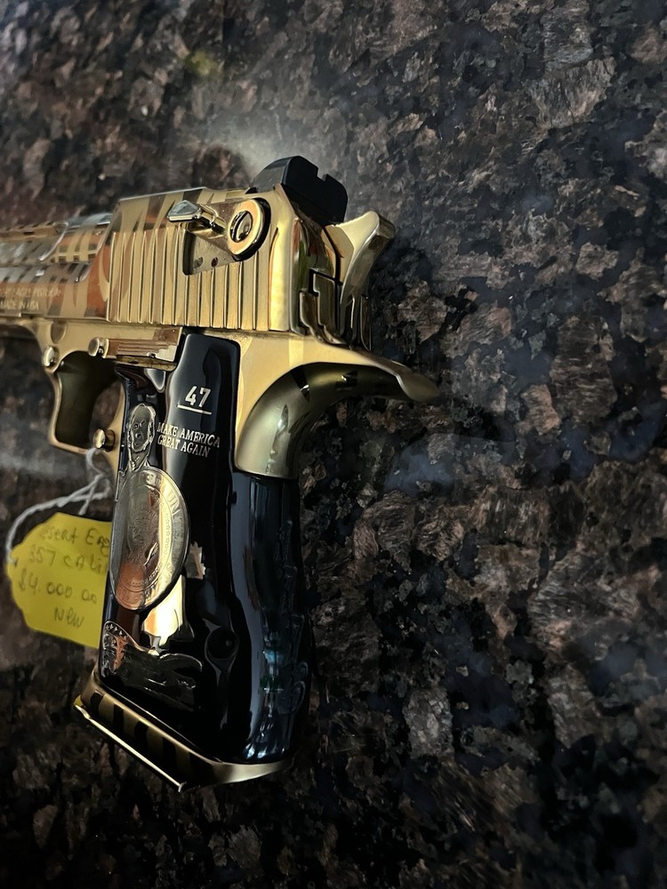 Desert Eagle Grip Trump Gold