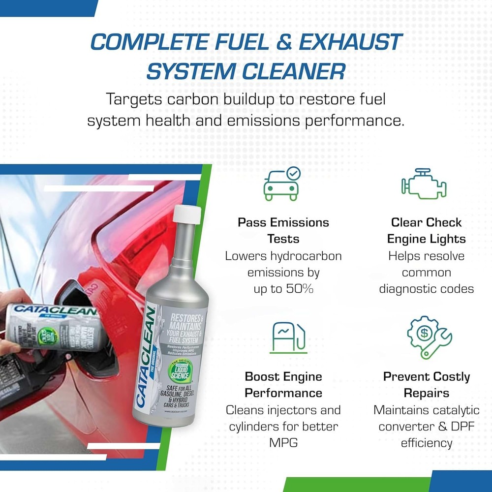 Fuel System & Exhaust Cleaner - Clear Engine Lights