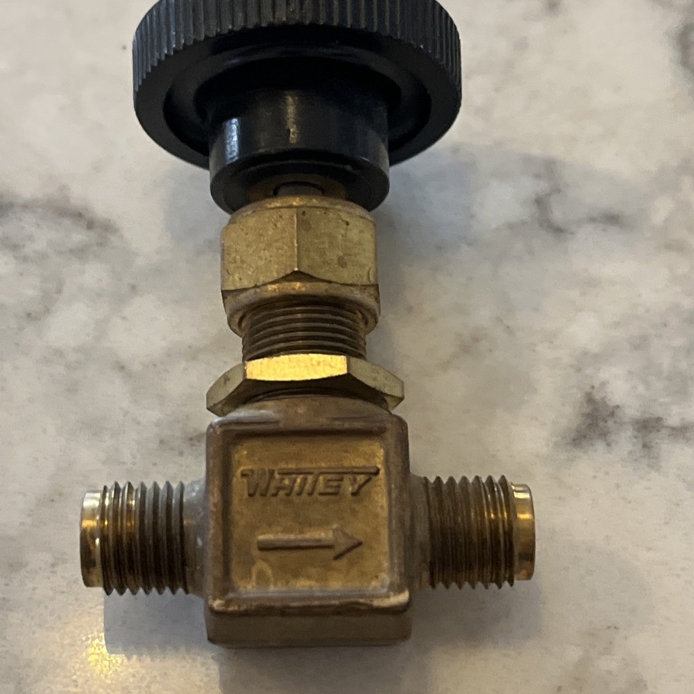 1/4” Whitey Brass Needle Valve IVS4