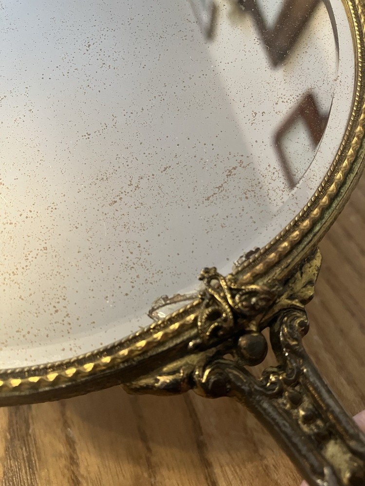 2 Handheld Mirrors FLAWS On Both See All Picture Before Purchase