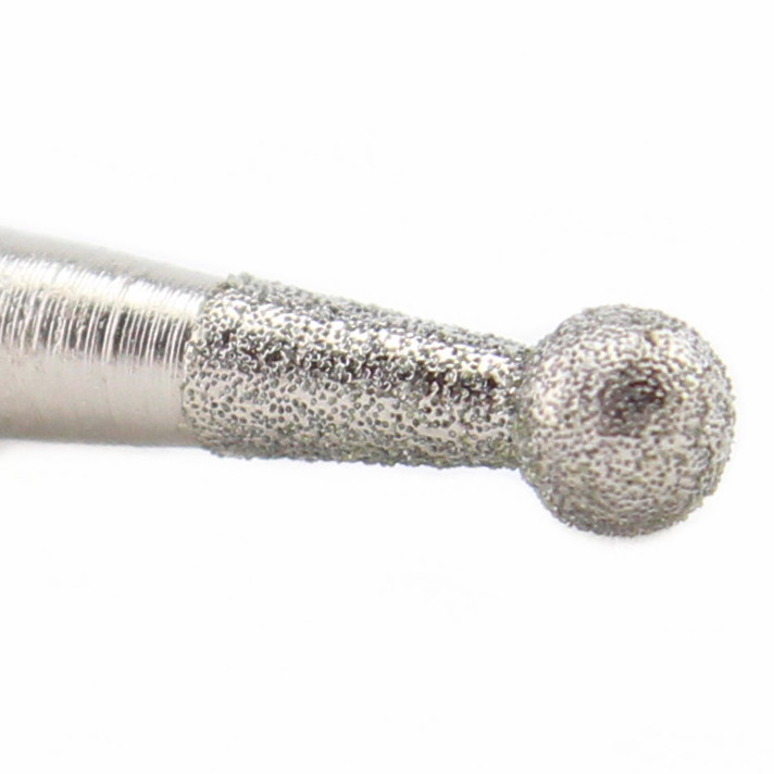 20Pcs Diamond Grinding Bits 2mm Spherical Head Ball Bur Lapidary Tools for Stone