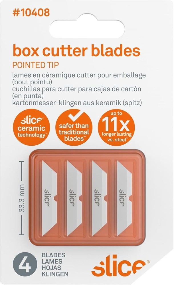 Ceramic Cutting Blade 10408 - Finger-Friendly & Perfect for Thin Materials