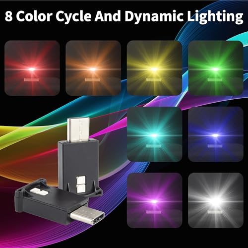 USB LED Car Light - DC 5V - Intelligent Interior Car Lights - Type-C-2