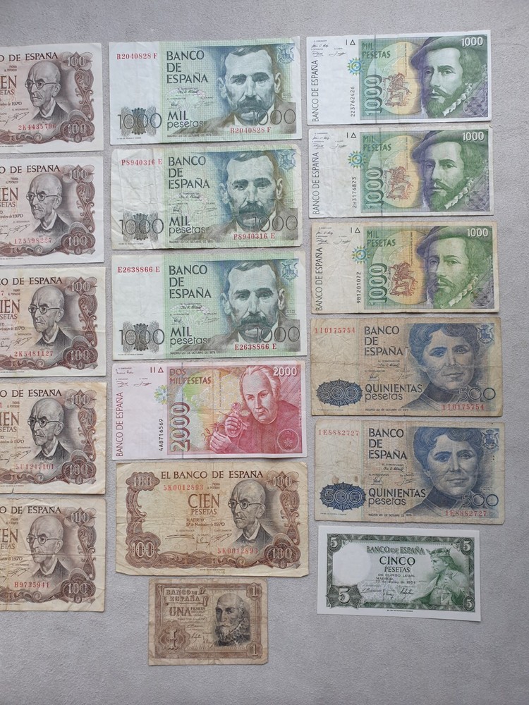 Spain Lot Banknotes