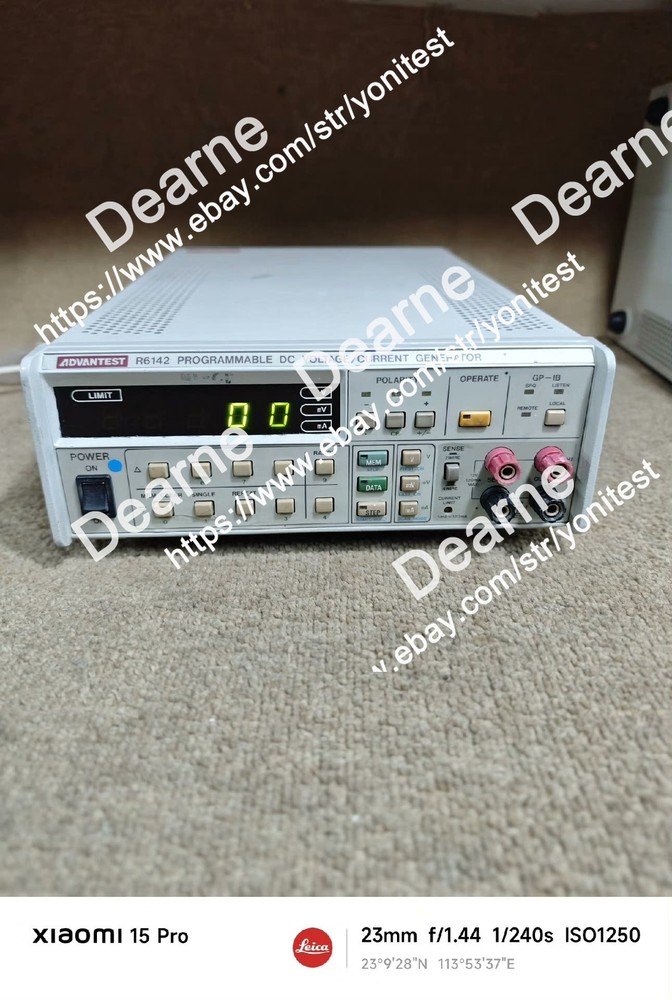 ADVANTEST R6144 Programmable DC Voltage Current Generator Tested Working