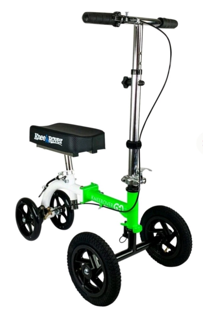kneerover go foldable knee scooter with memory foam pad