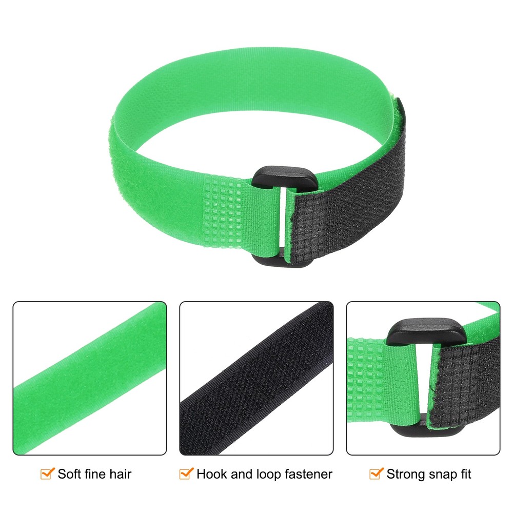 10Pcs Battery Tie Down Straps, 0.8x12" Green Nylon Hold Loop Strap