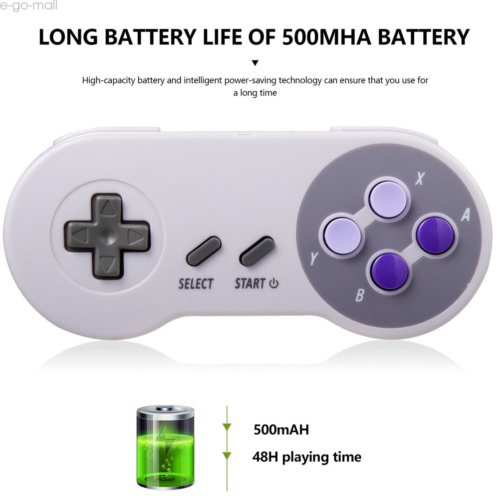 2Pack Wireless SNES USB Controller for PC Windows MAC Raspberry Pi SNES GAMES