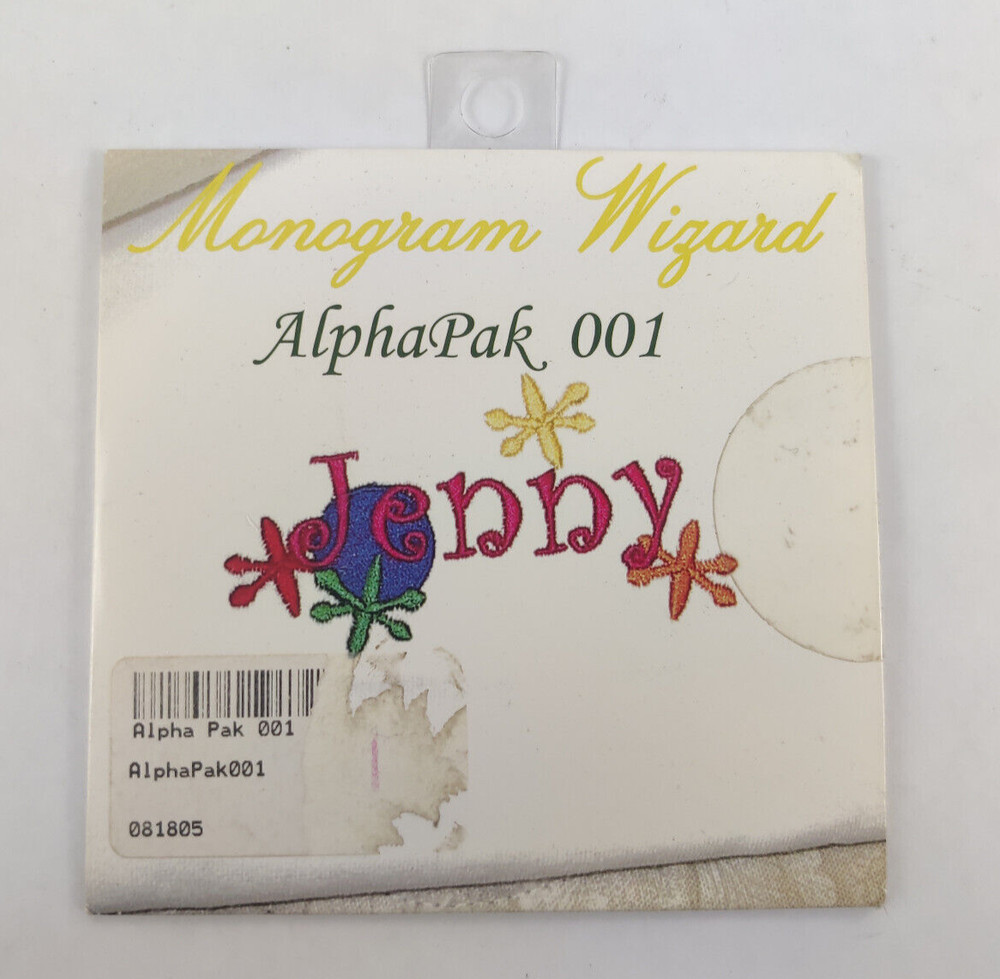 MONOGRAM WIZARD ALPHA PAK 001-- KIDS MOTIF - 24 Total