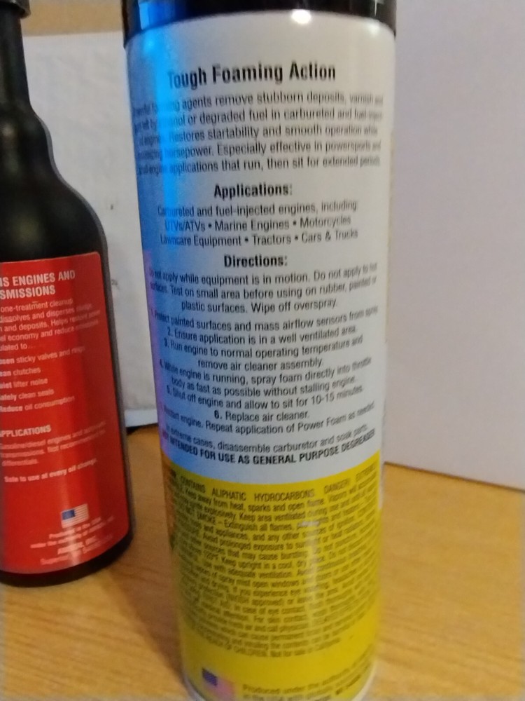 Amsoil Engine Transmission Flush + Amsoil Power Foam Induction System Cleaner