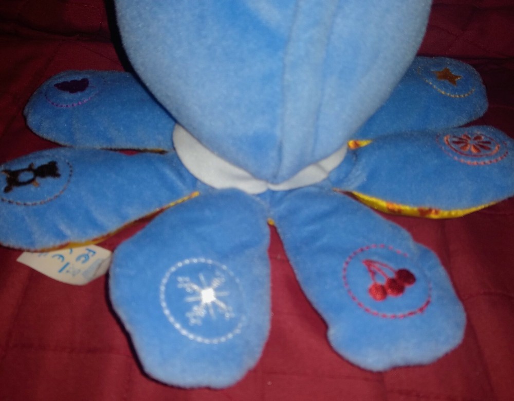 Baby Einstein OCTOPLUSH OCTOPUS Tri-Lingual Musical Blue Plush Colors Objects