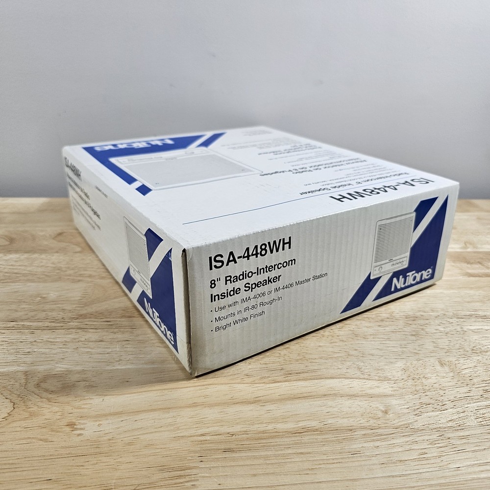 Nutone ISA-448WH Radio intercom 8" Inside Speaker White open box