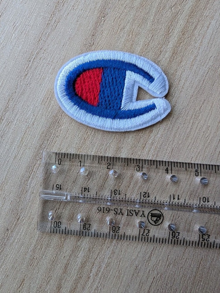Champion Logo Embroidered Patch, Iron-on