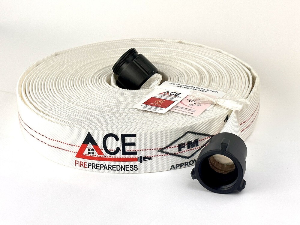 ￼ Fire Safe Home Bundle Including 1 Attack Fire Hose, Hydrant Valve, Wrench, Noz