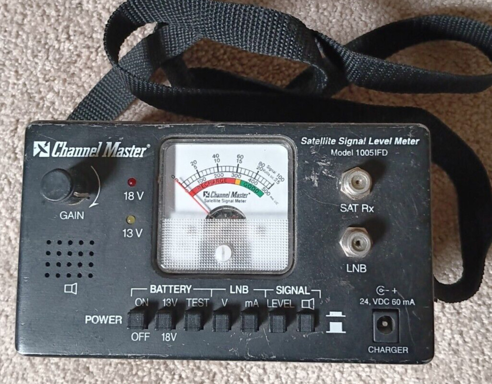 Channel Master Satellite Signal Level Meter Model 1005IFD Untested