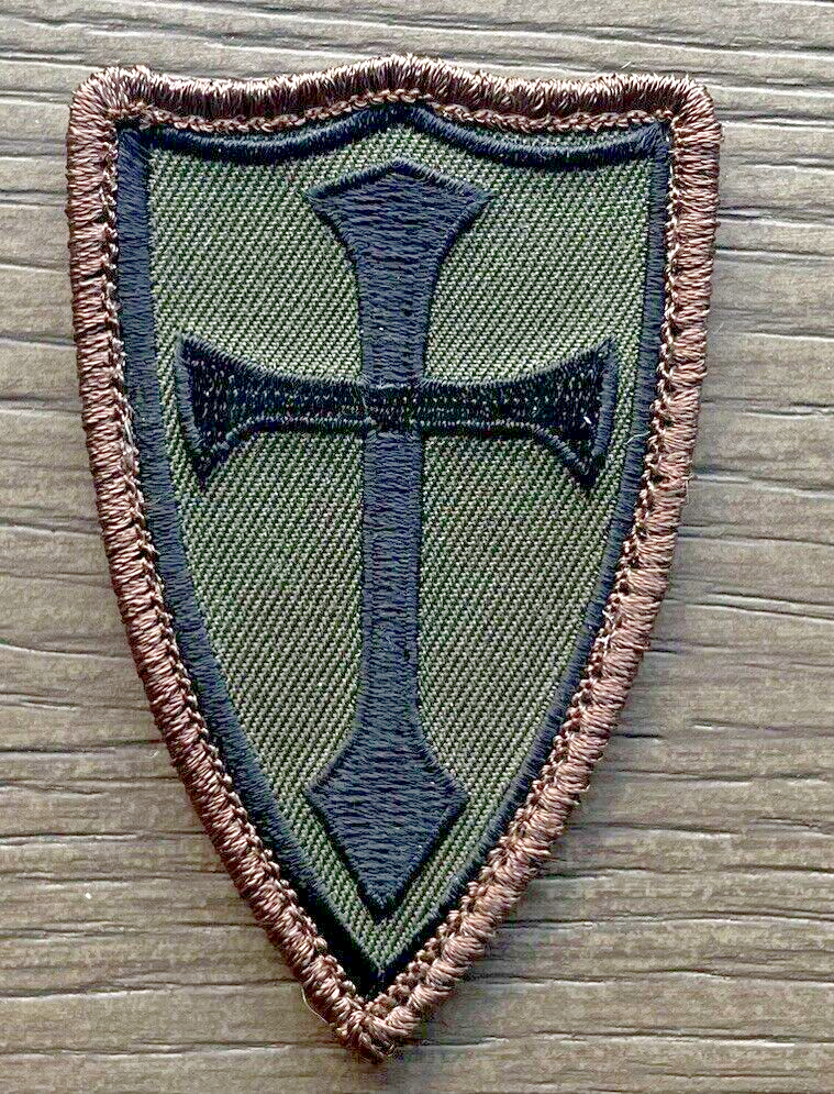 CRUSADER SHIELD CROSS NAVY DEVGRU EMBROIDERED FOREST HOOK TACTICAL MORALE PATCH