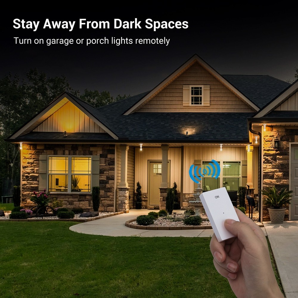 DEWENWILS Remote Control Light Bulb Socket E26 E27 Base, Wireless Light Switch