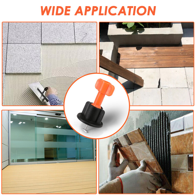 2000X Tile Leveling System Kit Reusable Tile Spacer Wall Floor Clips Kit tool