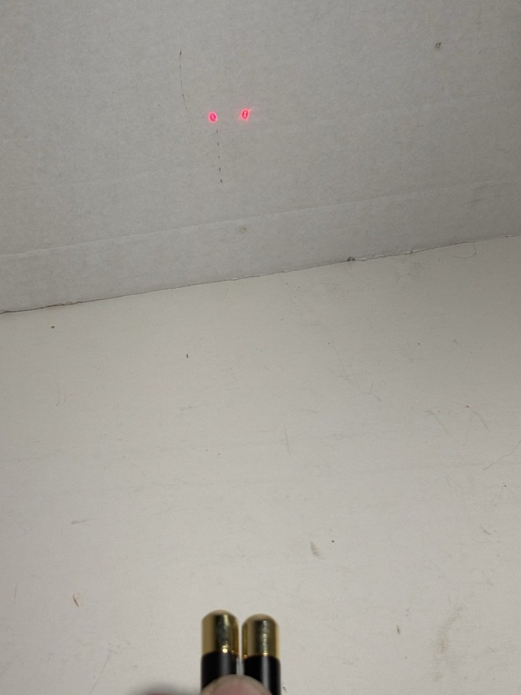 Vintage Long Red Laser Pointer Pen w/logo From General Dynamics. Working