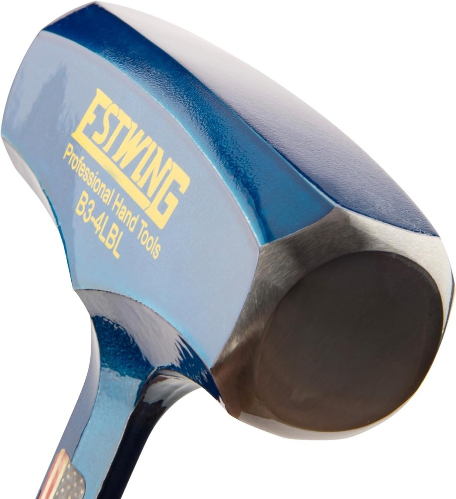 4-Pound Long Handle Sledge Hammer with Shock Reduction Grip for Heavy Hitting