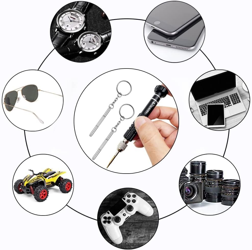 Compact 5-in-1 Screwdriver Set - Precision Tools for Eyewear & Electronics