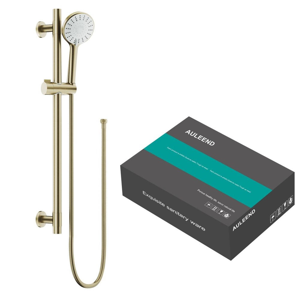 Shower Slide Bar Handheld Shower Head with Hose, 5-Function Hand Shower with ...