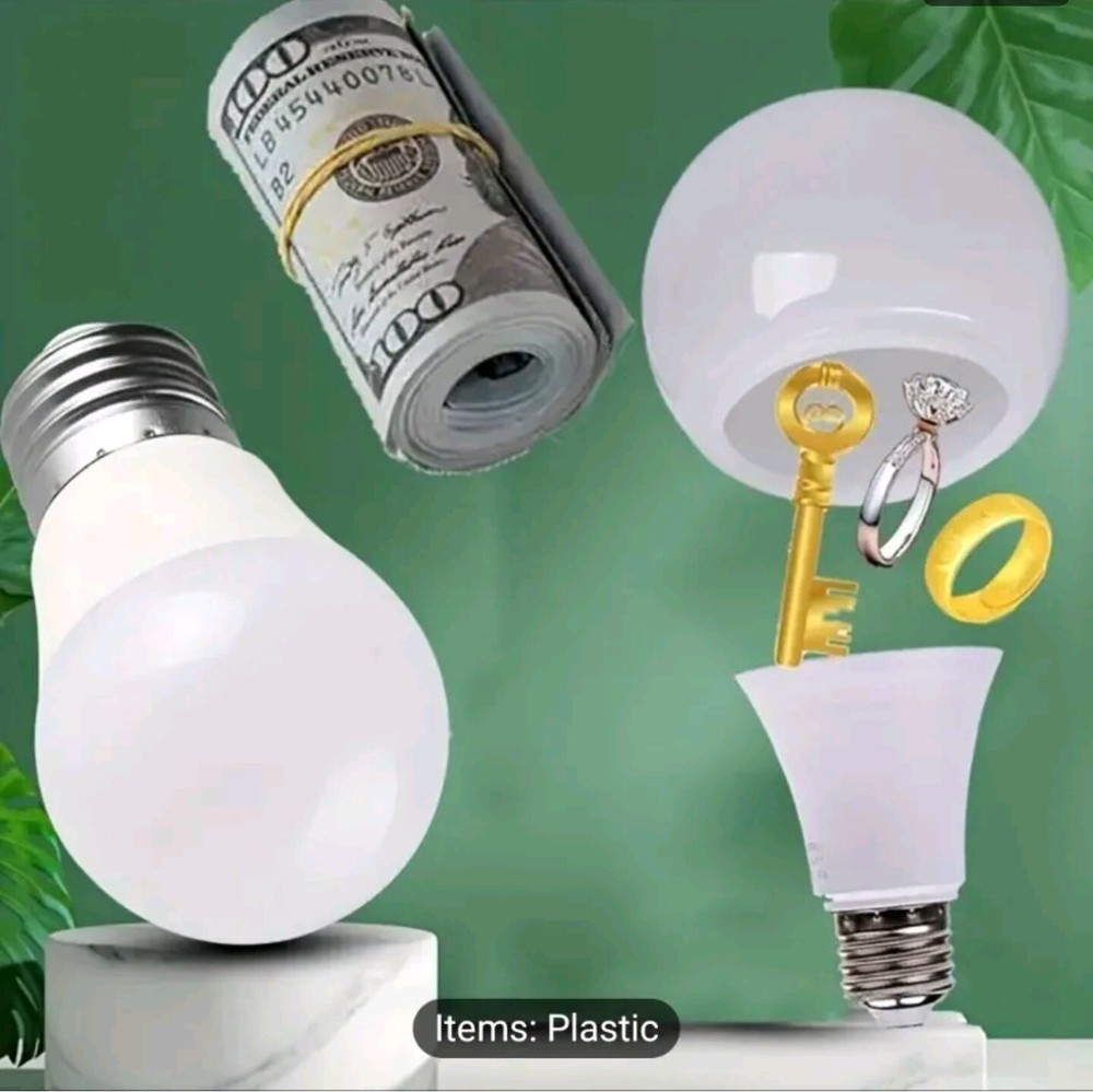 Stasher LED White Iight Bulb Container