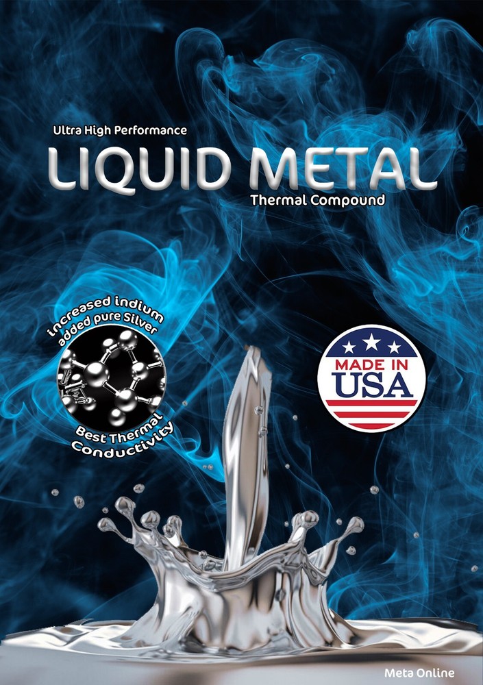 PS5 Over Heating Problem Solver 1.5 Grams Liquid metal thermal paste 130W/m'K