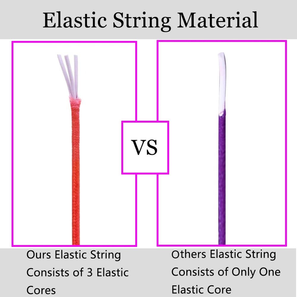 1mm Stretchy Bracelet String, Sturdy Rainbow Elastic String Elastic Cord for ...