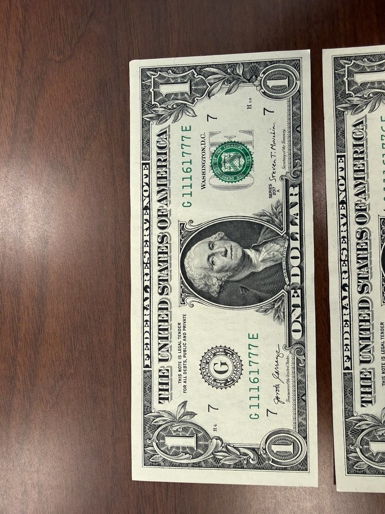 Uncirculated Consecutive Trinary 2017A Error Notes