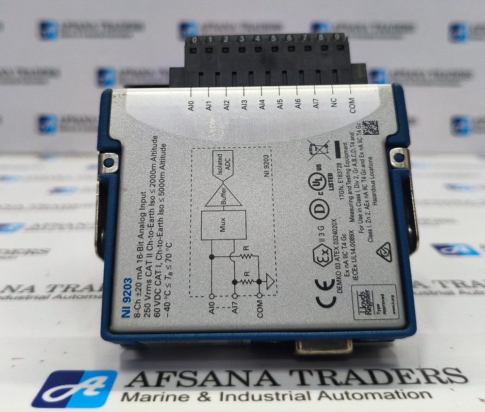 NATIONAL INSTRUMENTS NI 9203 ANALOG CURRENT INPUT MODULE