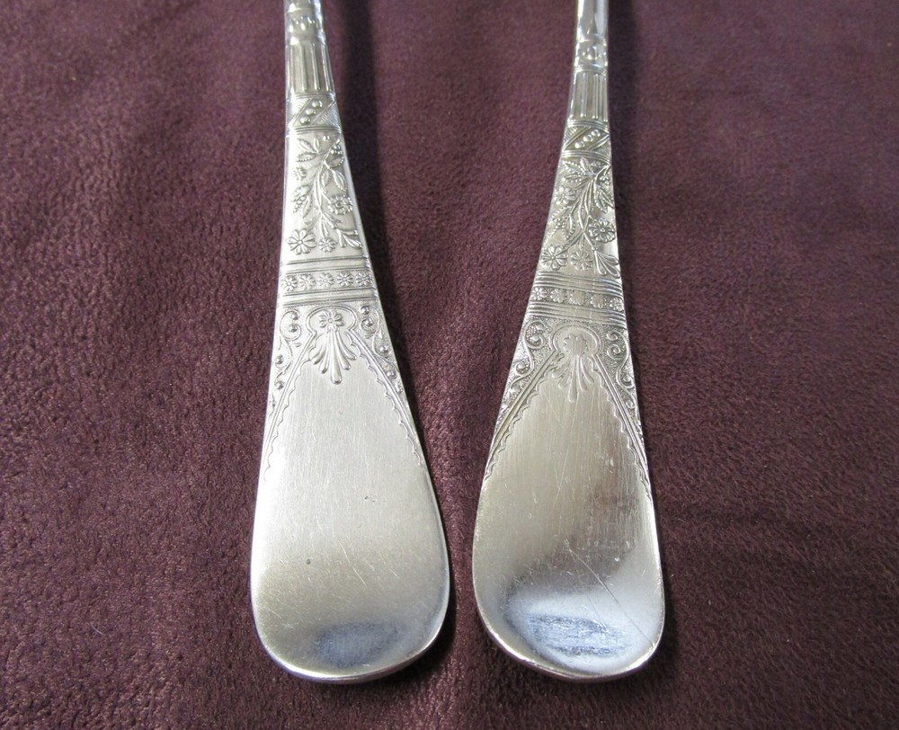 LORNE 1878 Large Serving Spoon & Table Serving Spoon Silverplate No Monograms