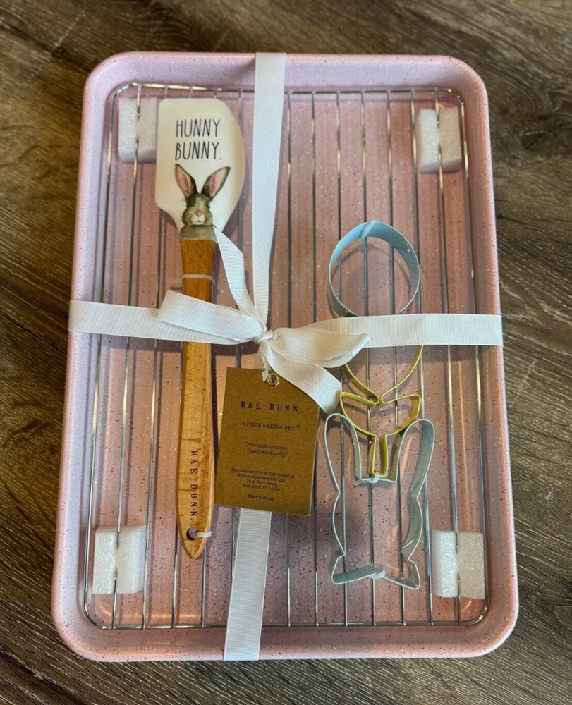 Rae Dunn 6 Piece Baking Hunny Bunny Set