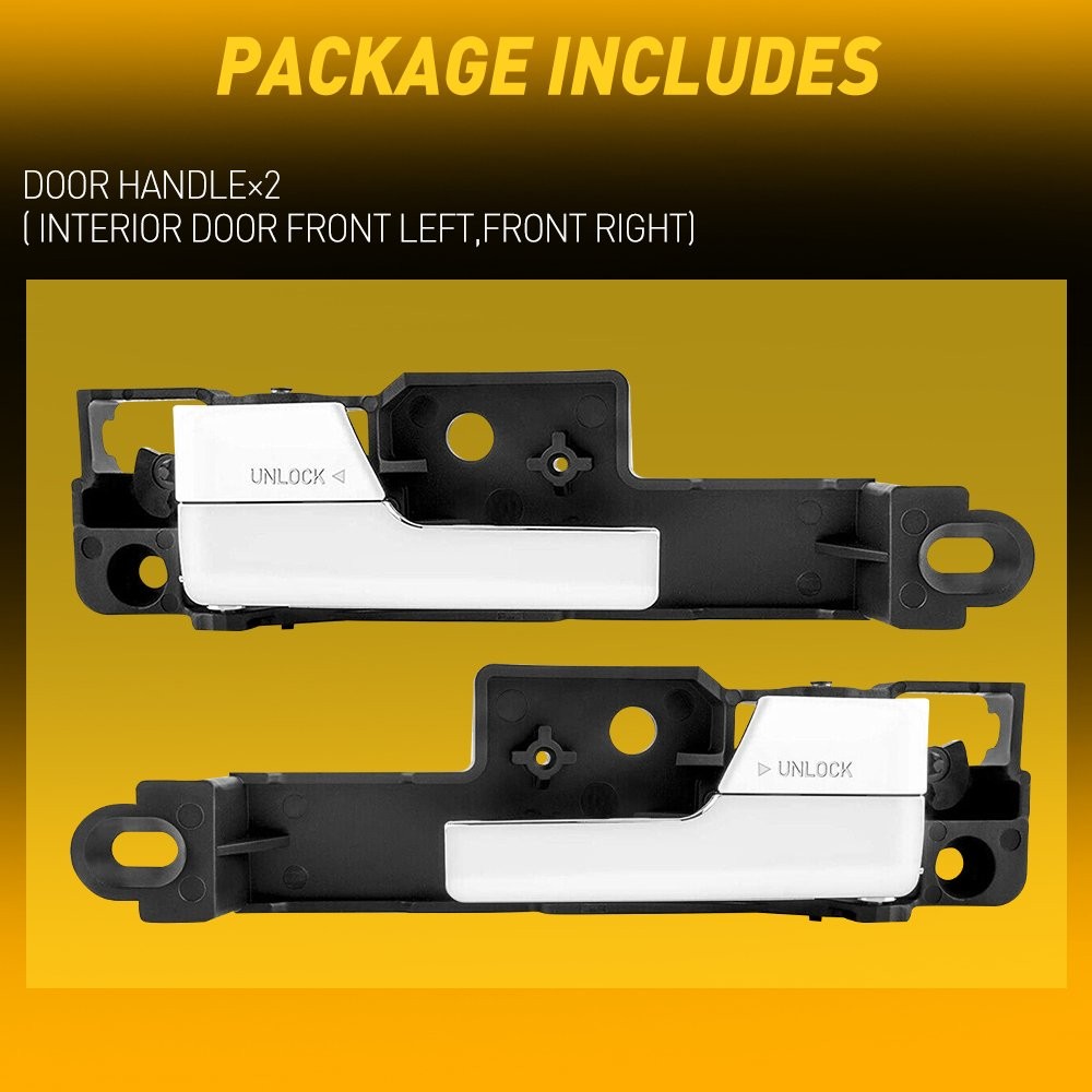 Front Driver Passenger Side Inside Interior Door Handle Chrome For Ford Fusion E